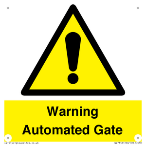 Warning Automated Gate
